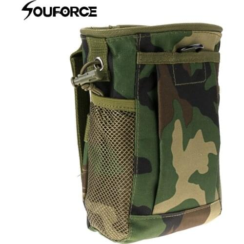 Small Debris Recycling Bag Waterproof Nylon 20x14x9cm Mountaineering Bag Molle Camouflage Tactical Bag for Hunting