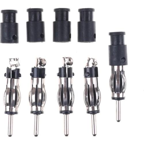 5pcs Male Car CD Radio Aerial Antenna Plug Adapter Plastic Handle Connector