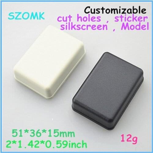 Plastic enclosure box abs project box (50 pcs) 51*36*15mm switch case plastic housing enclosure for electronics distribution box