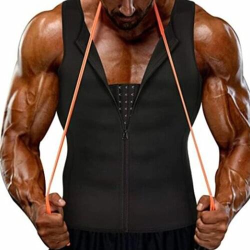 Dropshipping Slimming Belt Belly Mens Vest Body Shaper Neoprene Abdomen Weight Loss Fat Burning Shapewear Waist Sweat Corset