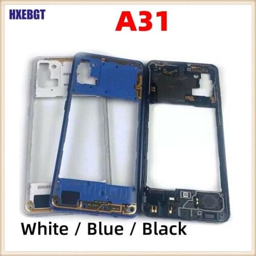 Phone Housing Chassis Cover With Side Buttons Repair For Samsung Galaxy A31 A315F A315G A315N A315 Middle Frame Housing Case