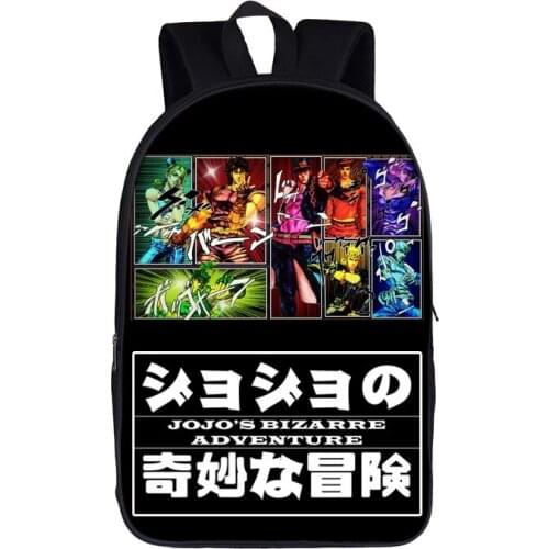 Anime Jojo Bizarre Adventure / Killer Queen Backpack For Teenager Boys Children School Bags Laptop Backpack Kids Book Bag