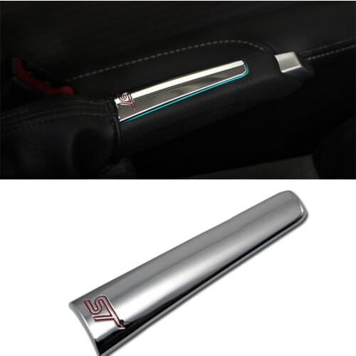 Car Styling Abs Chrome Trim Handbrake Handle Cover Stickers for Ford Focus 2 3 4 2009 - 2012 2013 2014 2015 2016 Accessories