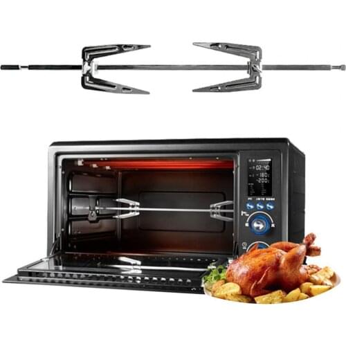 Roast Fork Adjustable durable Rust-proof Stainless Steel Chicken Meat Grilled Rack for Home