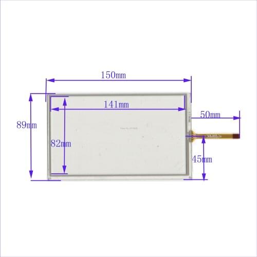 ZhiYuSun wholesale 5PCS/LOT 150*89mm 6.2inch 4lines resistance screen for car DVD redio this is compatible XWT199