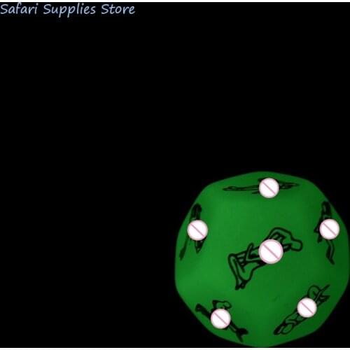1 PCS 12 Positions Sexy Romance Love Humour Gambling Adult Games Erotic Craps Pipe For Couples Glow In The Dark Funny Sex Dice