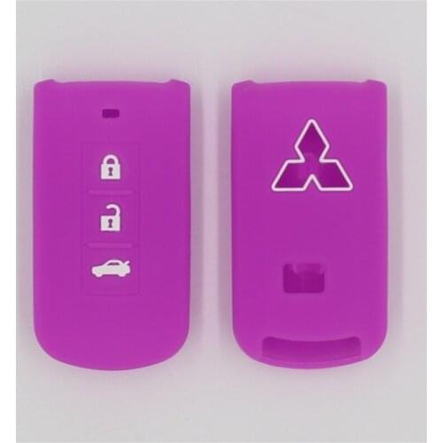 4PC silicone car key cover for MITSUBISHI OUTLANDER 3 ASX colt Lancer 10 EX Grandis Pajero sport Remote key protection case