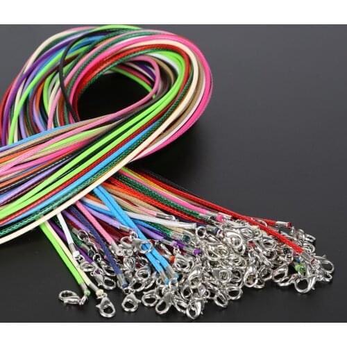 5-10Pcs Real Handmade Leather Black Mix Adjustable Braided Rope Necklaces & Pendant Charms Findings Lobster Clasp String Cord