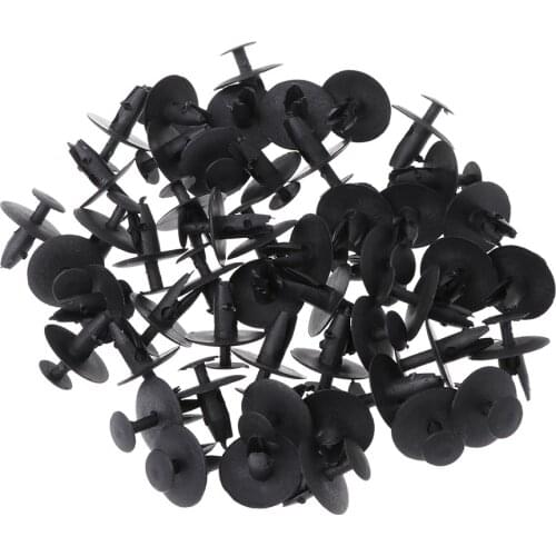 50 Pcs Auto Fastener Soundproof Insulation Fender Clip For Peugeot 307 308 408 206 Citroen C4