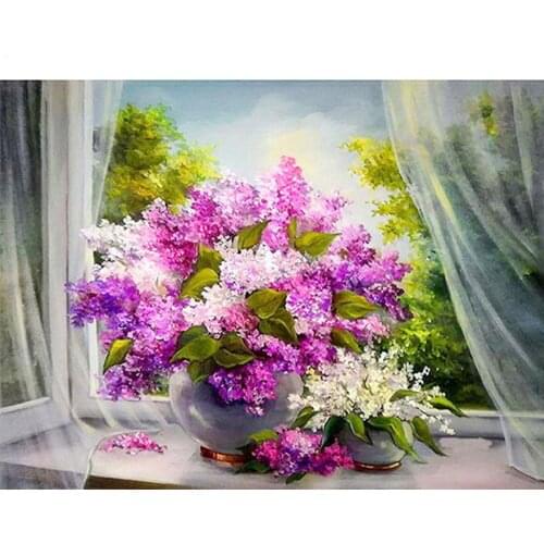 5D Diamond Painting Flowers Diamond Embroidery Full Square Rhinestones Cross Stitch DIY Diamonds Mosaic Hobby Home Decoration