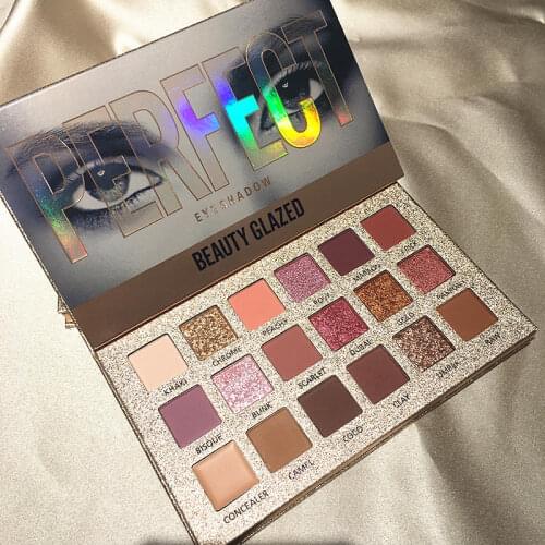 Beauty Glazed 18 Colors Makeup Eyeshadow Palette Perfect Eyeshadow Beauty Glaze Glitter Shimmer Make Up maquiagem Cosmetic