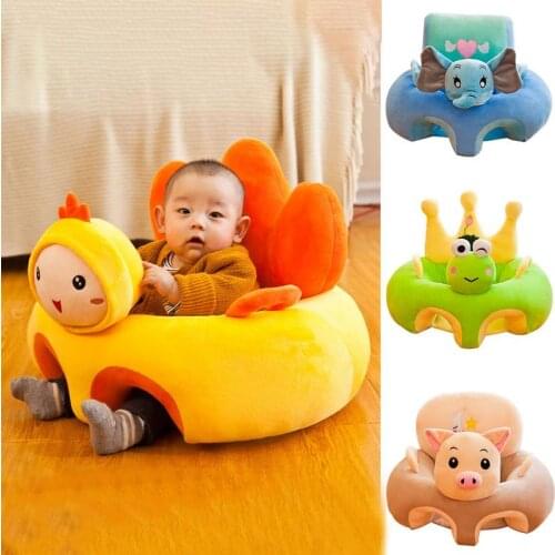 Cartoon Increase Baby Seat Child Plush Toy Infant Safety Seat Children Chair Neat Skin Toddler Children Cover For Sofa Best Gift