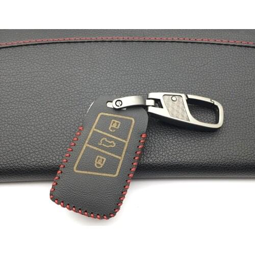 For Volkswagen Skoda Superb Magotan Passat B8 A7 Golf Hot Sale Leather Key Fob Case Holder Smart Remote Protector Skin Cover