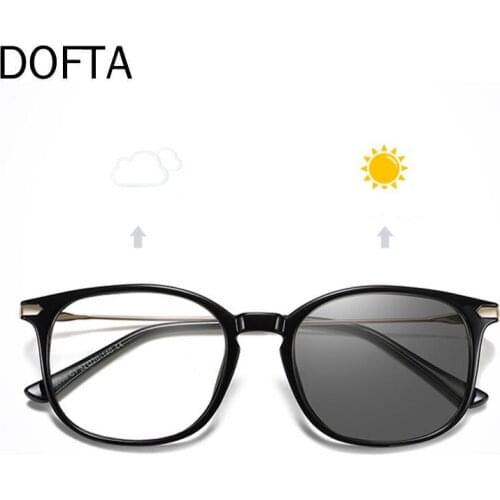 DOFTA Photochromic Computer Glasses Men Anti Blue Light Blocking Eyewear Women Vintage Reduce Digital Eye Strain Gaming Goggles