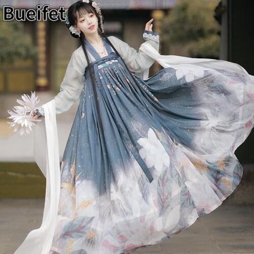 Traditional Chinese Ancient Hanfu Dance Performance Costume Tang Dynasty Fairy Hanfu Dress hanfu dress princess clothing