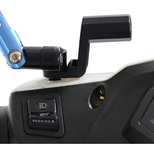 Motorcycle Rearview Side Mirror Extension Mount Bracket For Phone Holder Stands Mount Clamp Support