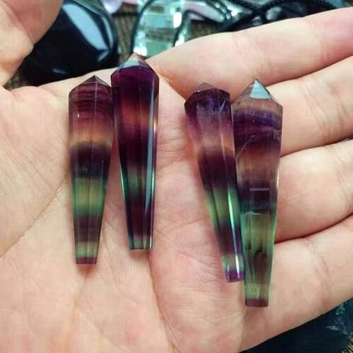 Quartz crystals point pendant gemstones natural cristais minerales good luck meditation spiritual healing reiki stones pierre na