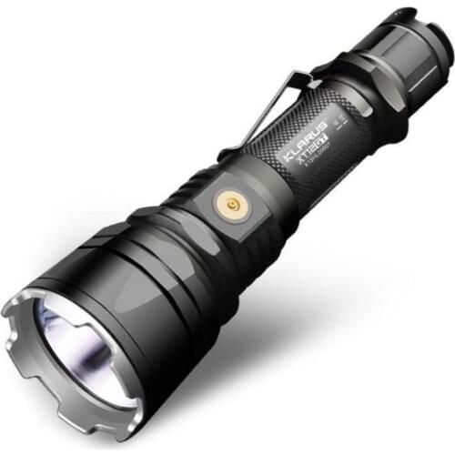 New KLARUS XT12GT 1600 Lumens LED Flashlight CREE LED XHP35 HI D4 Waterproof Tactical Flashlight with18650 Battery