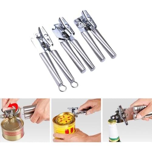 Stainless Steel Cans Bottle Opener Side Cut Easy Grip Craft Beer Grip Opener Professional Multifunctional Opener Tools