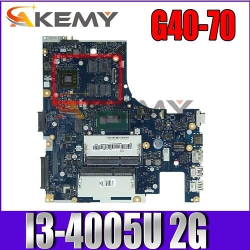 Applicable to G40-70 notebook motherboard I3-4005U (2G) number NM-A271 FRU 90006426