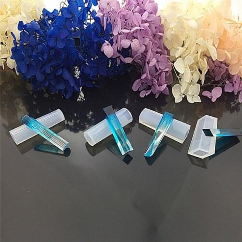 Transparent Assorted Shapes Silicone Pendant DIY Molds Resin Epoxy Moulds for DIY Jewelry Making Pendant Tools