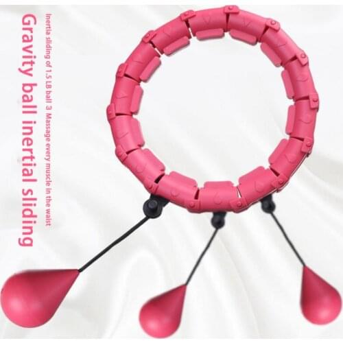 24 Section Adjustable Sport Hoops Abdominal Thin Waist Exercise Detachable Hoola Massage Fitness Hoop Training Weight Loss