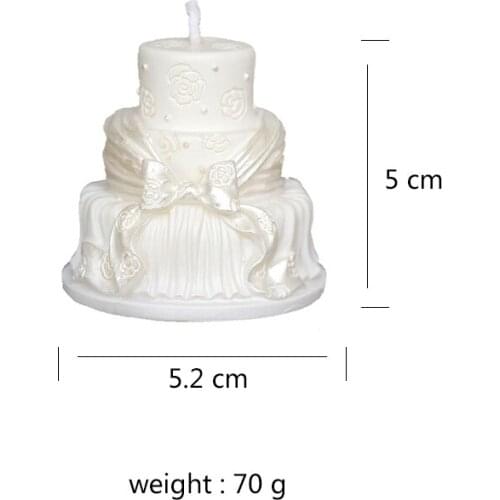 Silicone Mold for Soap Candle Making 3D Cake Shape Handmade Craft Resin Clay Moulds Chocolate Fondant Cake Decorating Tool