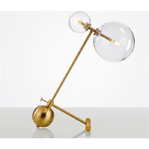 Nordic Led Table Lamp Modern Designer Creativity Glass Desk Lamp For Living Room Bedside Lamp Study Decor Lighting Table Lamp