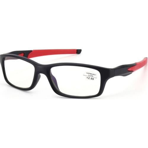 Sports Anti Blue Light Reading Glasses Designer Ultralight Comfortable Presbyopic Eyeglasses Rubber Non-slip Legs
