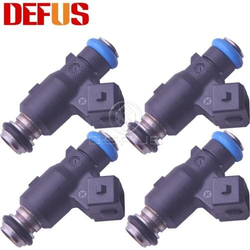 DEFUS 4PCS Fuel Injector 25360034A For Wuling Chinese Car Flow Matched Car Spray Nozzle Injection Replacement Fuel Engine Bico