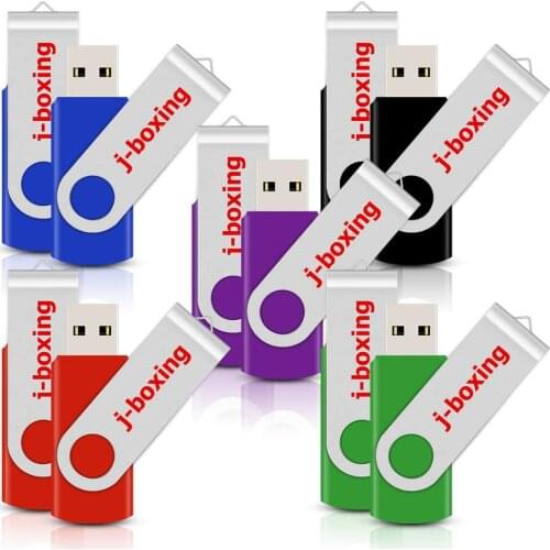 10PCS Swivel 1GB USB Flash 4GB 16GB 32GB Flash Memory Sitck Metal Pen Drives for Computer Mac Embroidery Machine usb Multicolors