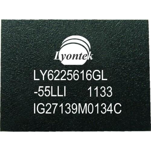 20pcs New Original LY6225616GL-55LLI 4M High Speed SRAM 256K x 16 BGA(48) 55ns 4.5 to 5.5V -40 ~ 85°C