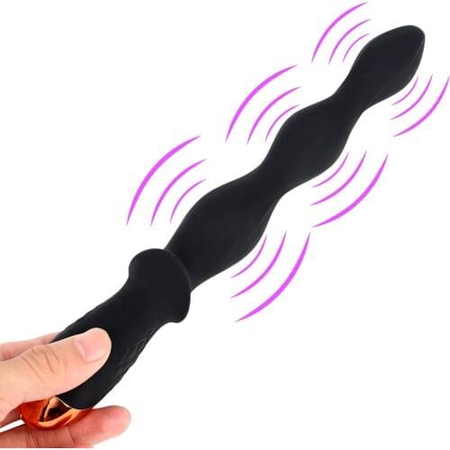 3Motors Butt Plug Anal Beads Vibrators For Women Men Prostate Massager Strong Vibrating Dildos Masturbator Erotic Toys Sex Shop