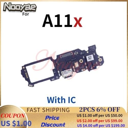 For Oppo A11X A11 x USB Dock Charger Port Charging Plug Flex Cable Connect Microphone MIC Board headphone audio Jack