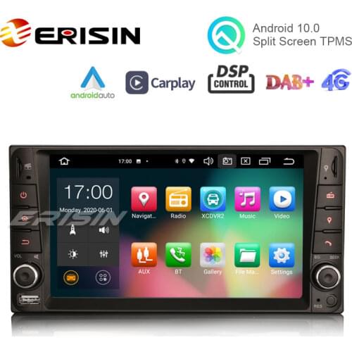Erisin ES8112C 7" Octa-Core Android 10.0 Car Radio for Toyota Corolla RAV4 Vios CarPlay & Auto GPS TPMS DAB+ GPS Sat Nav