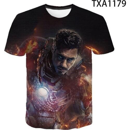 Iron Movie T Shirt Men Women Children 3D Printed Cool Casual Boy Girl Kids Summer Fashion Streetwear Tops Tee