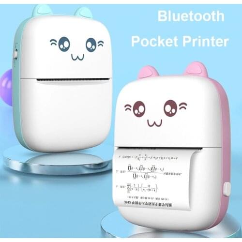 Pocket Photo Bluetooth Thermal Printer Mini Protable Mobile Notes Printer 58mm 2inch A6 Peripage Photo Printer for Android Phone
