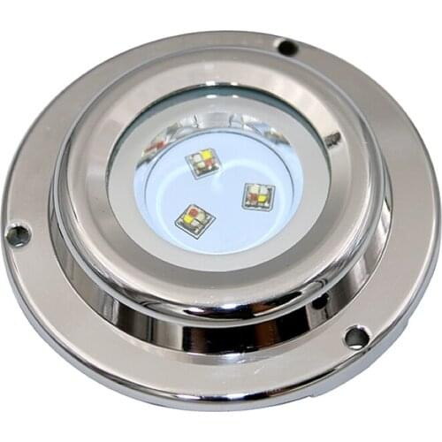 DC12V 30W LED Underwater Boat Light 316L Stainless Steel Swimming Pools Marine Saltwater Light Saline Water Lamp DH-UD89-30G