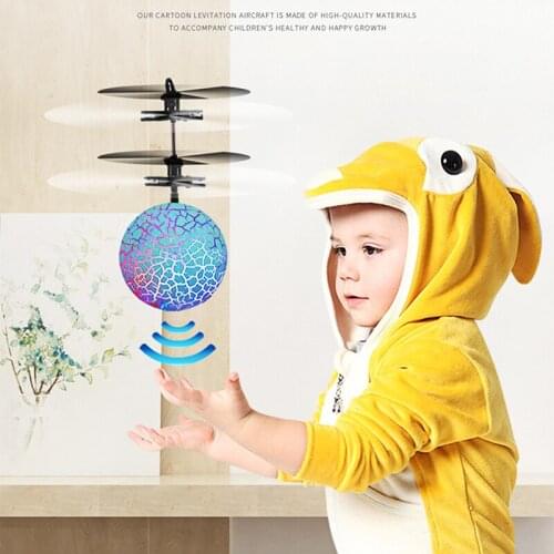 LED Induction Flying Ball Toys Kids Mini Drone Hand Flying Sensing Helicopter Aircraft Interactive Luminous Toys Children Gifts