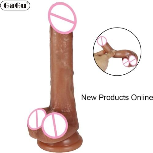 Makeup Dildo Realistic Silicone Material Perfect Gag Big Penis Anal Sex Toys For Women Strapon Female Masturbation Sex Products
