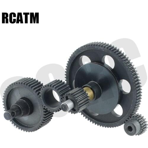 Metal Full Set Complete Gearbox Transmission Gear For 1/10 RC Crawler Car Axial SCX10 OP Upgrade Parts