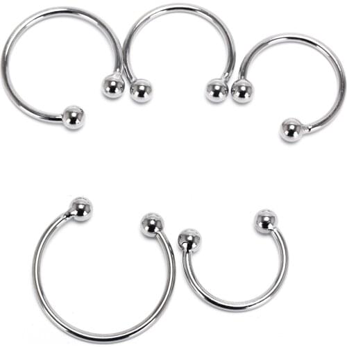 Stainless Steel Penis Ring 28/30/32/35/40mm Head Stimulating Erection Enhancement Gays Cock Ring Sex Toys For Men