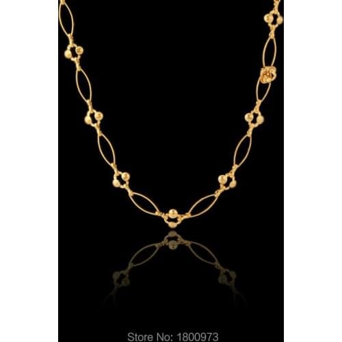 New Trendy . Gold Color Necklace Fashion Jewelry Wholesale Chokers Necklaces For Women Men