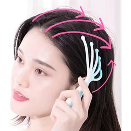 Pain Relief Massager Body Care Promote Blood Circulation Tool Octopus Head Scalp Stress Release Claw Massage
