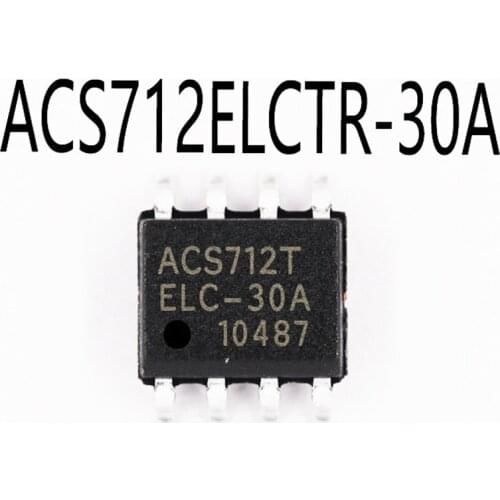 ORIGINAL 10PCS/LOT ACS712T ACS712 ACS712ELCTR-30A-T ACS712ELCTR-30A ACS712T ELC-30A 30A SOIC8 Current sensor chip