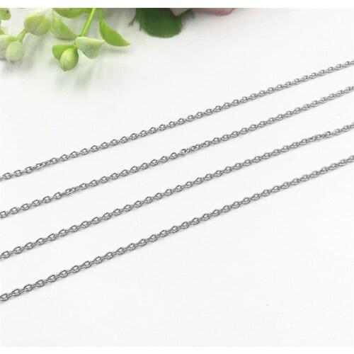 100 metres 316L stainless steel round chain O-shaped chain Necklace DIY Jewelry Materials