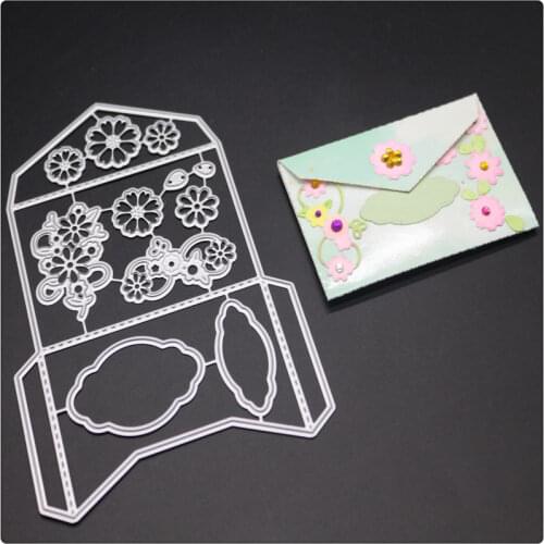 SCD1225 Envelope Scrapbook Metal Cutting Dies For Scrapbooking Stencils DIY Album Cards Decoration Embossing Folder Die Cut Cuts