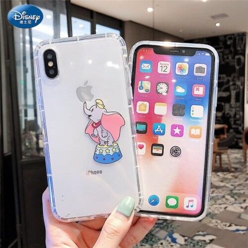 DISNEY Dumbo Silicone Case for iPhone 11 Pro X Xs Max iPhone 12 12mini 12Pro 12Promax Official Liquid Silicon 360 Full Cover