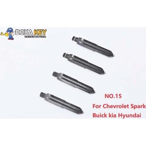 NO.15 For Chevrolet Spark Buick kia Hyundai 15# Remote Car flip Left Key Blade Blank Keyless Entry System