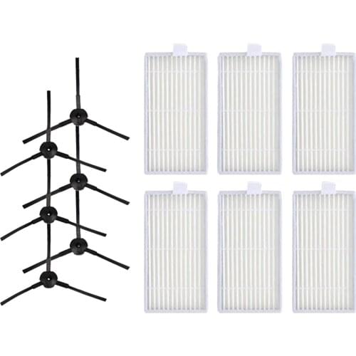 Replacement Vacuum Cleaner HEPA Filters Side Brush Kits Compatible with ILIFE Part Accessories Easy Replace